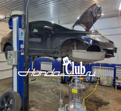 замена масла в двигателе хонда