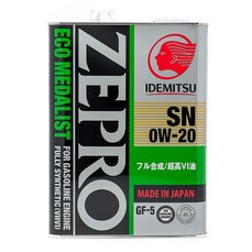 Моторное масло IDEMITSU Zepro Eco Medalist 0W-20 SN/GF-5