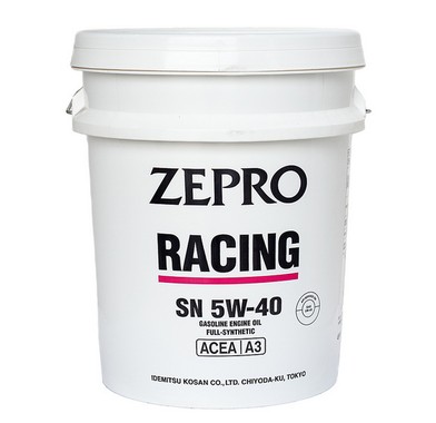 Масло моторное 5W-40 ZEPRO RACING API SN PAO SYNTHETIC (20л) - 806