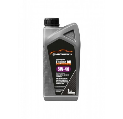Масло моторное 5W-40 AUTOBACS ENGINE OIL FULLY SYNTHETIC ACEA A3/B4 API SN/CF (1л х 8) - 2702