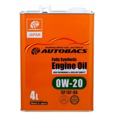 Масло моторное  0W-20  AUTOBACS ENGINE OIL API  SP ILSAC GF-6A SYNTHETIC (4л х 6)
