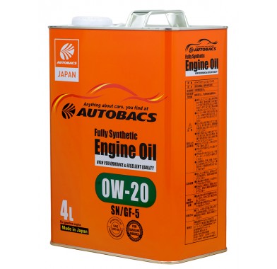 Масло моторное 0W-20 AUTOBACS ENGINE OIL API SN ILSAC GF-5 SYNTHETIC (4л х 6) - 2414