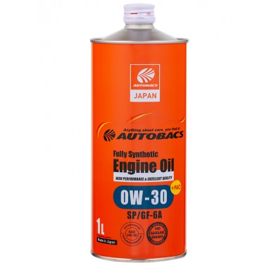 Масло моторное 0W-30 AUTOBACS ENGINE OIL API SP ILSAC GF-6A SYNTHETIC (1л х 20) - 2510