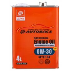 Масло моторное  0W-30  AUTOBACS ENGINE OIL API SP ILSAC GF-6A SYNTHETIC (4л х 6)