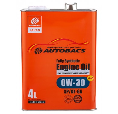 Масло моторное  0W-30  AUTOBACS ENGINE OIL API SP ILSAC GF-6A SYNTHETIC (4л х 6) - 2504
