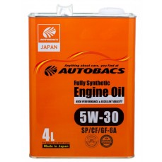 Масло моторное  5W-30  AUTOBACS ENGINE OIL API SP/CF ILSAC GF-6A SYNTHETIC (4л х 6)