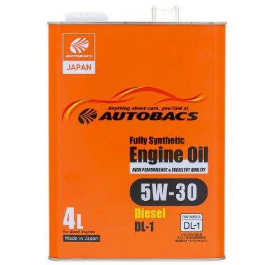 Масло моторное 5W-30 AUTOBACS DIESEL OIL FULLY SYNTHETIC JASO DL-1 (4л х 6) - 2552