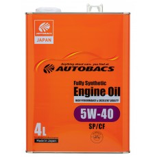 Масло моторное  5W-40  AUTOBACS ENGINE OIL API SP/CF SYNTHETIC (4л х 6)