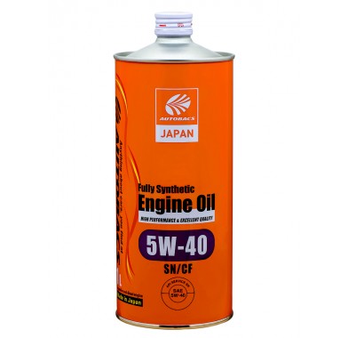 Масло моторное 5W-40 AUTOBACS ENGINE OIL API SN/CF SYNTHETIC (1л х 20) - 2444