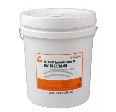 Масло моторное 0W-20 AUTOBACS ENGINE OIL SYNTHETIC API SP ILSAC GF-6 (20л) - 2654