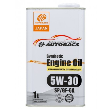 Масло моторное 5W-30 AUTOBACS ENGINE OIL SYNTHETIC API SP ILSAC GF-6 (1л х 12) - 2594