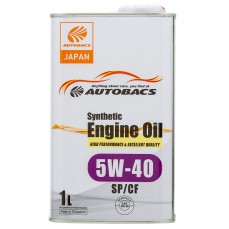 Масло моторное  5W-40  AUTOBACS ENGINE OIL SYNTHETIC API SP/CF (1л х 12)