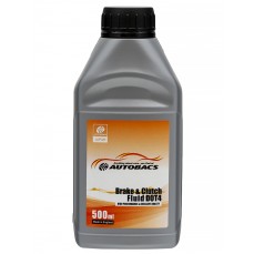 Тормозная жидкость AUTOBACS BRAKE & CLUTCH FLUID  DOT 4 (260°C)  (0,5л х 24)