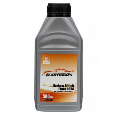 Тормозная жидкость AUTOBACS BRAKE & CLUTCH FLUID DOT 4 (260°C) (0,5л х 24) - 2828