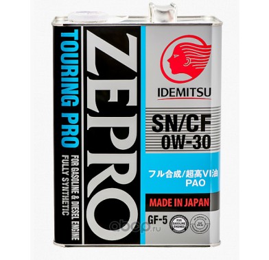 Масло моторное 0W-30 ZEPRO TOURING PRO API SN/CF SYNTHETIC (4л х 6) - 2936
