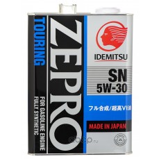 Масло моторное  5W-30  ZEPRO TOURING API SN SYNTHETIC (4л х 6)