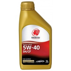 Масло моторное  5W-40  IDEMITSU SN/CF FULLY-SYNTHETIC (1л х 24)