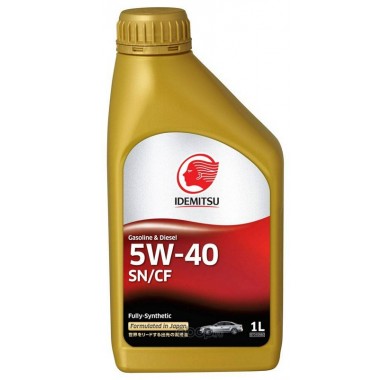 Масло моторное 5W-40 IDEMITSU SN/CF FULLY-SYNTHETIC (1л х 24) - 3074