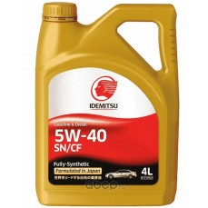 Масло моторное  5W-40  IDEMITSU SN/CF FULLY-SYNTHETIC (4л х 6)